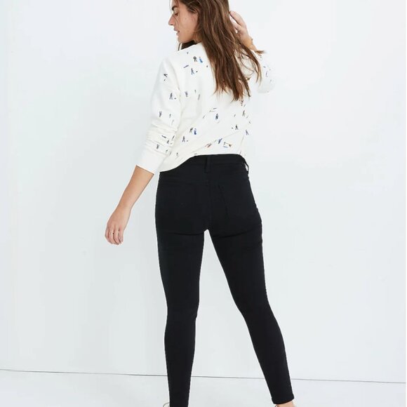 Madewell 9in High Rise Dark Gray Jeans with Tencel - Picture 5 of 6